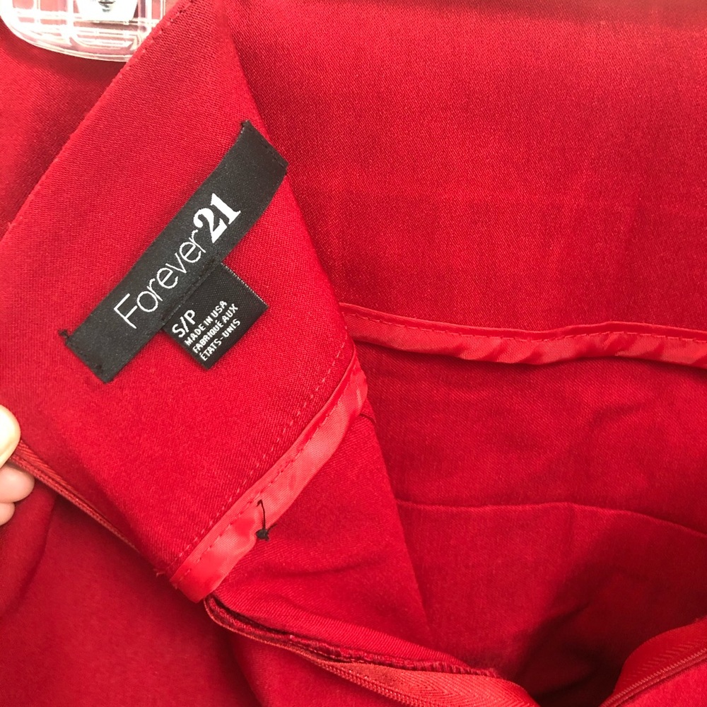 Red Mini Skirt - Picture 3 of 3